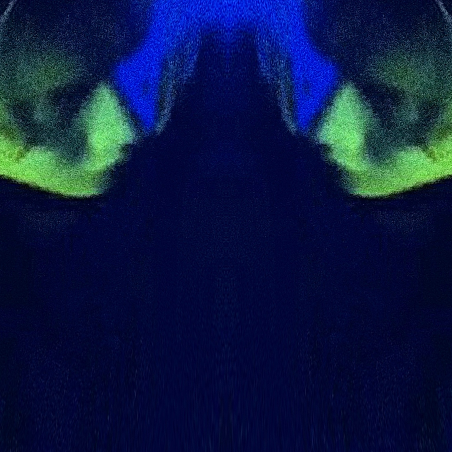 Blue-green symmetrical abstract image